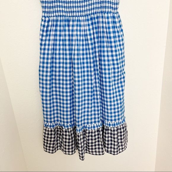 Draper James Taylor Smocked Gingham Midi Dress - Picture 6 of 14